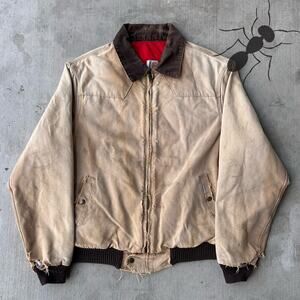 Carhartt distressed brown Santa Fe work wear jacket